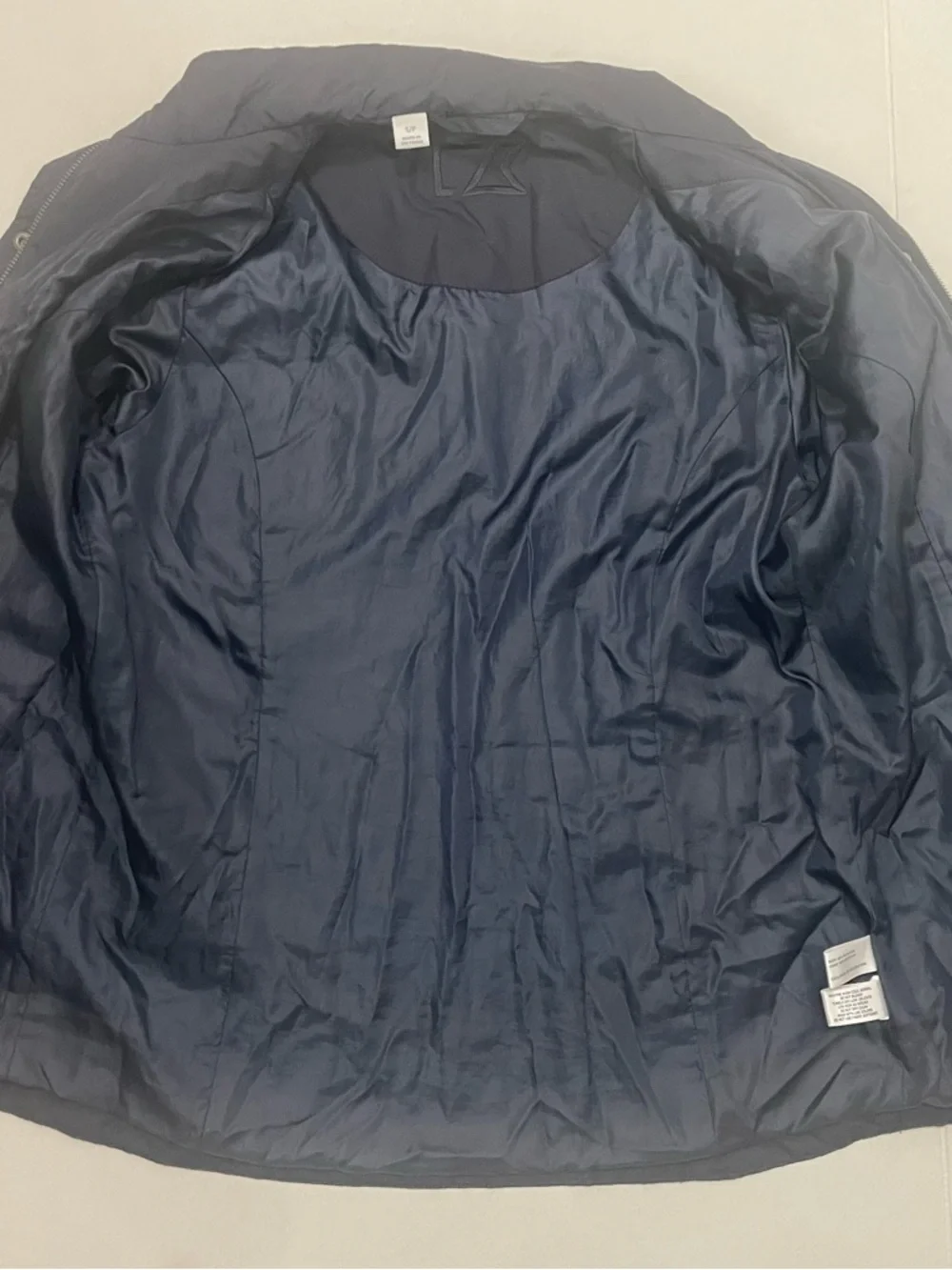 Cutter & Buck Navy Zipper Snap-Front Jacket with Notre Dame Logo - Picture 4 of 7